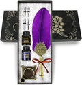 Quill pen ink set, Feather Pen and Ink Set, Antique Calligraphy Pen by TIANREN