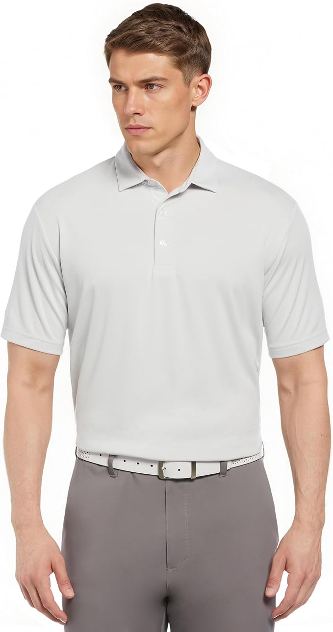 Callaway Men's Basics Short Sleeve Birdseye Polo Shirt