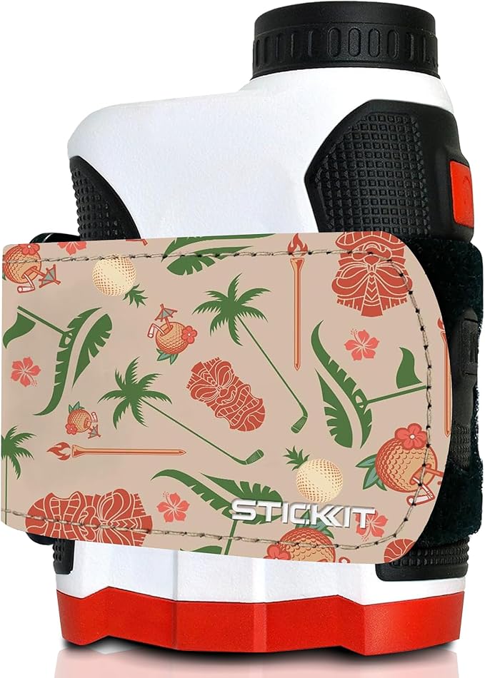 STICKIT Magnetic Rangefinder Strap | Strong Magnet Securely Holds to Golf Carts and Golf Clubs for Easy Access | Slim, Form Fitting, Size Adjustable