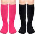 Sarfel Kids Soccer Socks Toddler Soccer Socks Girls Boys Soccer Socks Kids Tube Socks with Stripes Toddler Knee High Socks