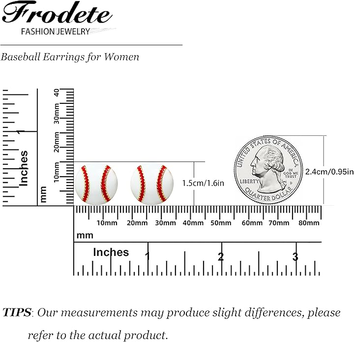Baseball Earrings for Women Baseball Mom Accessories Essentials Game Day Fan Gifts Lightweight Sports Stud Earrings Jewelry Game Day Shirts Women