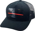 KBETHOS Flag USA America Military Thin Blue Line Thin Red Line Vintage Distressed Baseball Cap Dad Hat Unisex Adjustable…
