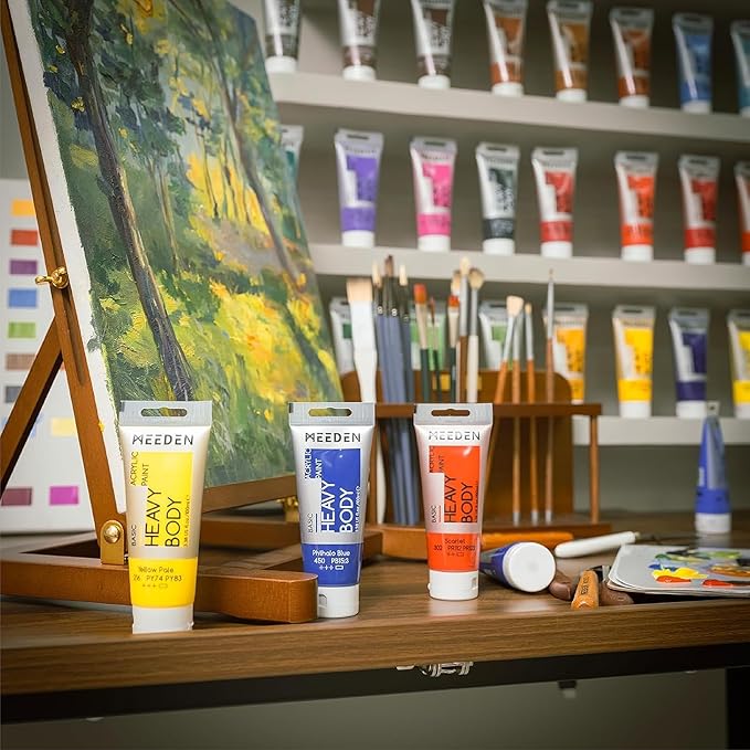MEEDEN Heavy Body Acrylic Paints: Satin Finish Acrylic Paint - Image 6