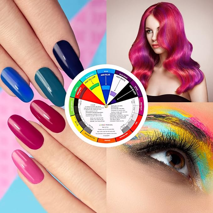 Nezyo 10 Pieces Color Paint Wheel Chart - Image 7