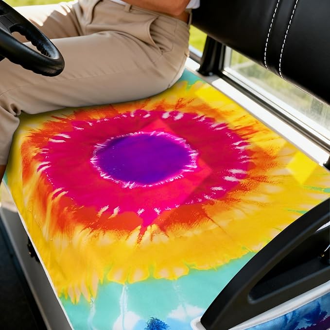 Golf Cart Seat Covers Club Car Golf Cart Accessories for Men Women Golf Carts Seat Towel Blanket 2-Seat Golf Cart Decorations
