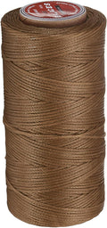 uxcell Flat Leather Sewing Waxed Thread, 140m / 153 Yards Polyester Wax String by uxcell