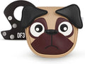 Big Crazy Golf Club Head Covers, Putter Cover with Strong Magnetic Closure, Square Mallet Putter Cover, Waterproof, Funny Design French Bulldog Pug Dog