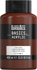 Liquitex BASICS Acrylic Paint, 400ml Bottle, Burnt Sienna by Liquitex