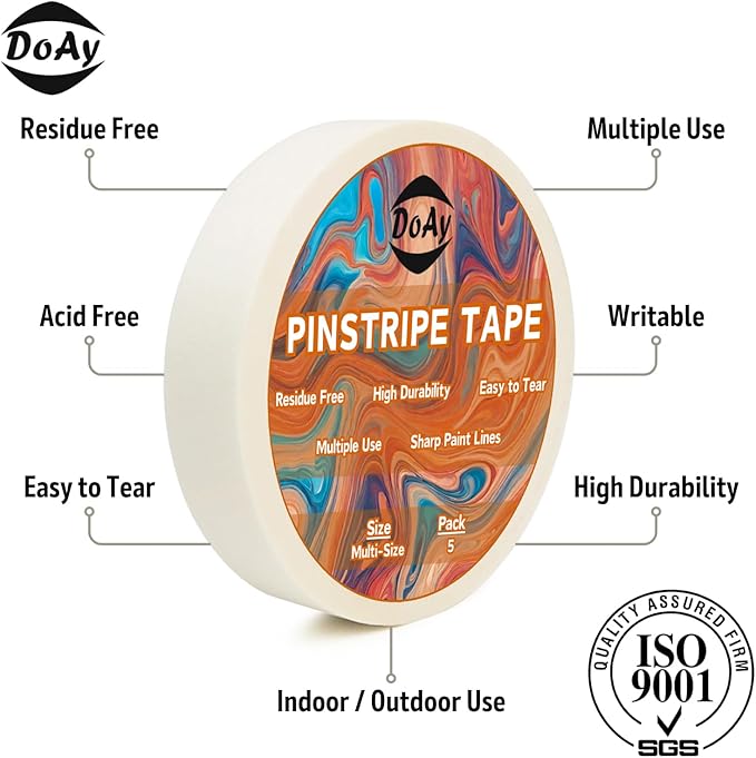 5 Rolls Pinstripe Tape - Image 2