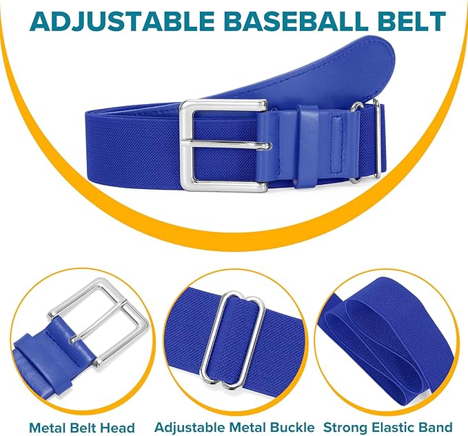 Baseball Socks and Belt Combo for Youth Adult - Softball Socks and Belt for Boys and Girls