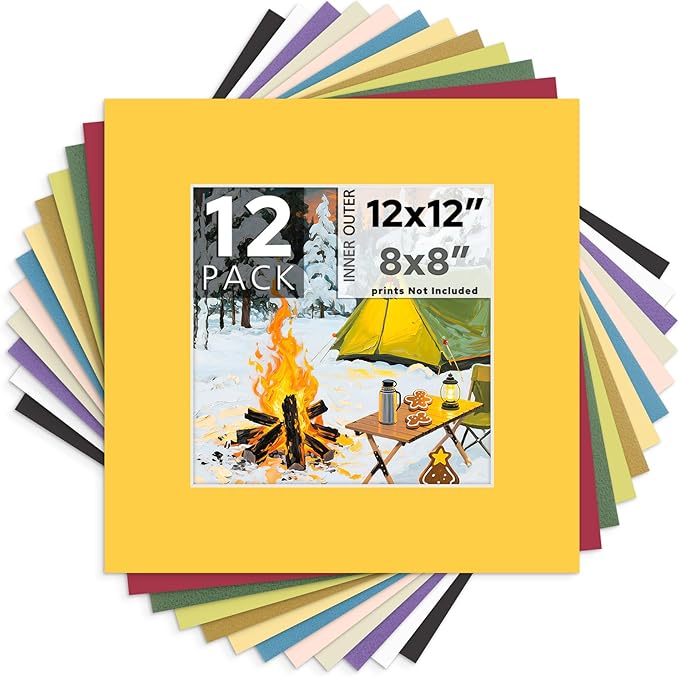 Mat Board Center, 12X12 Mix Color Mats by MatBoardCenter