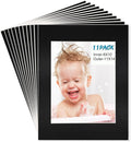 Egofine 11x14 Black Picture Mats Pack of 11, Frame Mattes by Egofine
