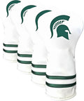 Team Golf NCAA White Vintage Driver Golf Club Headcover, Form Fitting Design, Retro Design
