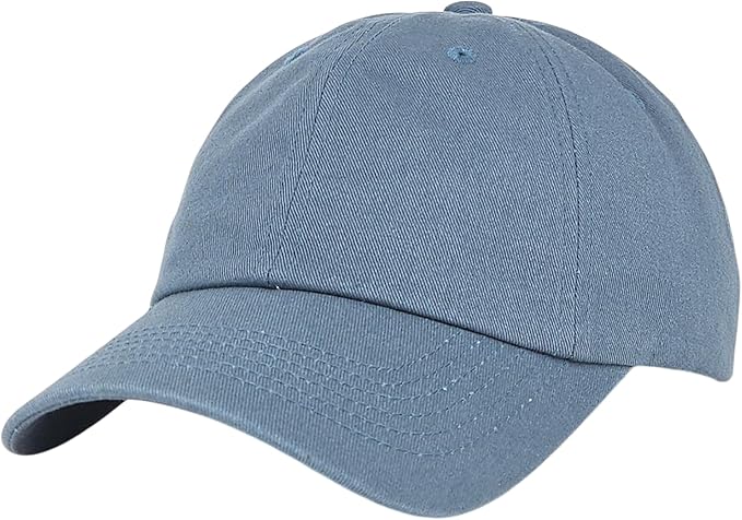 Classic Dad Hat Cotton, Low-Profile Plain Baseball Cap, Adjustable, Breathable and Packable