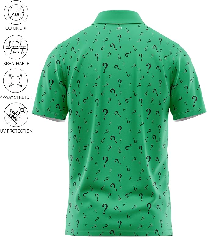 Funny Parody Golf Polo Shirt – Fun Movie Performance Quick Dry UPF Sun Protection Moisture Wicking Casual Wear Shocker Golf