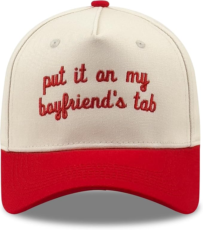 Funny Embroidered Trucker Hat, Vintage Two-Tone Cotton Baseball Cap for Men Women, Adjustable Dad Hat Gift Idea