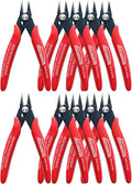 170 Wire Cutters, 10 PACK, 5 Inch Micro Flush Cutter, HOUSERAN Small Wire by HOUSERAN
