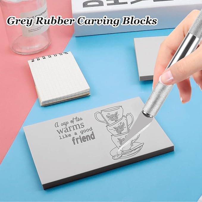 20 Pcs Linoleum Blocks for Printmaking 4x6 - Image 5