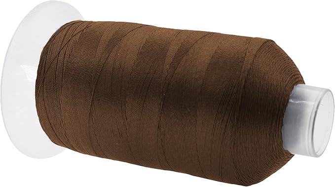 Mandala Crafts Dark Brown Heavy Duty Thread -1500 Yds Tex 90 Thread - Image 2