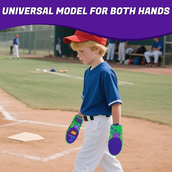 Baseball Sliding Mitt - Sliding Mitt for Youth - Drippy Drip Accessory Gingerbread Man, Coco, Scary HaHa - Softball