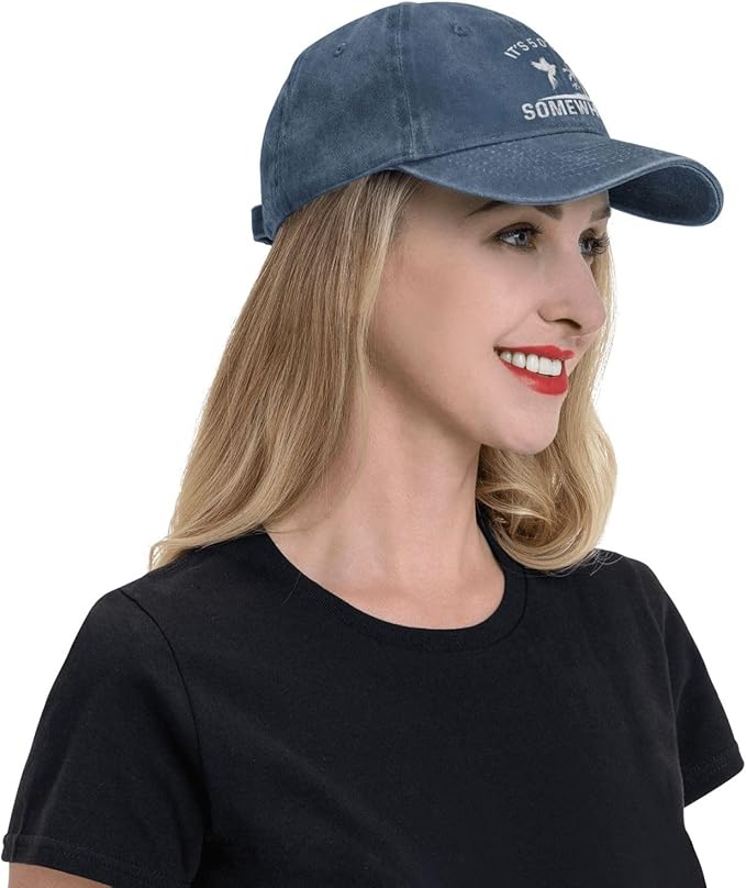 Philysonic 5 Oclock Somewhere Hat It is 5 Oclock Somewhere Hat Women Baseball Hat Cool Hats