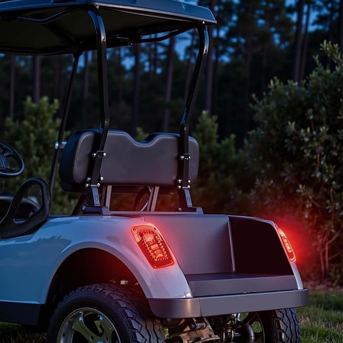 Golf Cart LED tail Lights, 12V Rear Lights with 4 Wire for 2016 + EZGO RXV,Replace Brake Lights Assembly for EZGO RXV 2016+ Gas & Electric Models