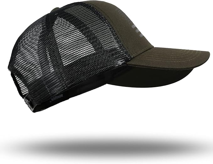 American Flag Trucker Hat - Snapback Hat, Baseball Cap for Men Women - Breathable Mesh Side, Adjustable Fit - for Casual Wear