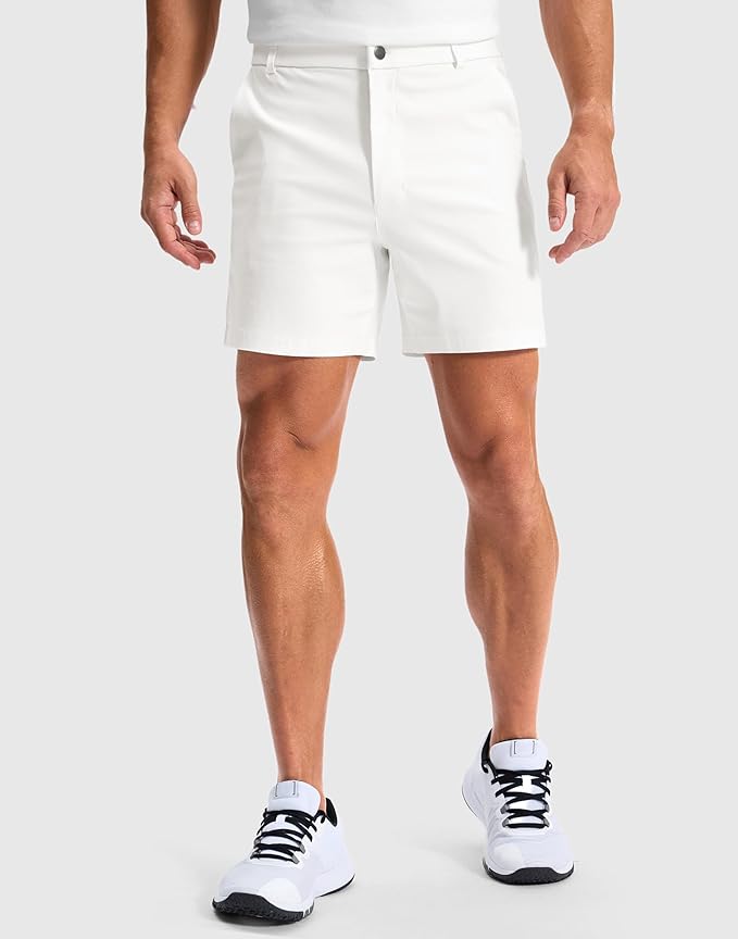 G Gradual Men's Golf Dress Shorts 5"/ 7"/ 9" Stretch Casual Work Flat Front Shorts for Men with 3 Pockets Quick Dry