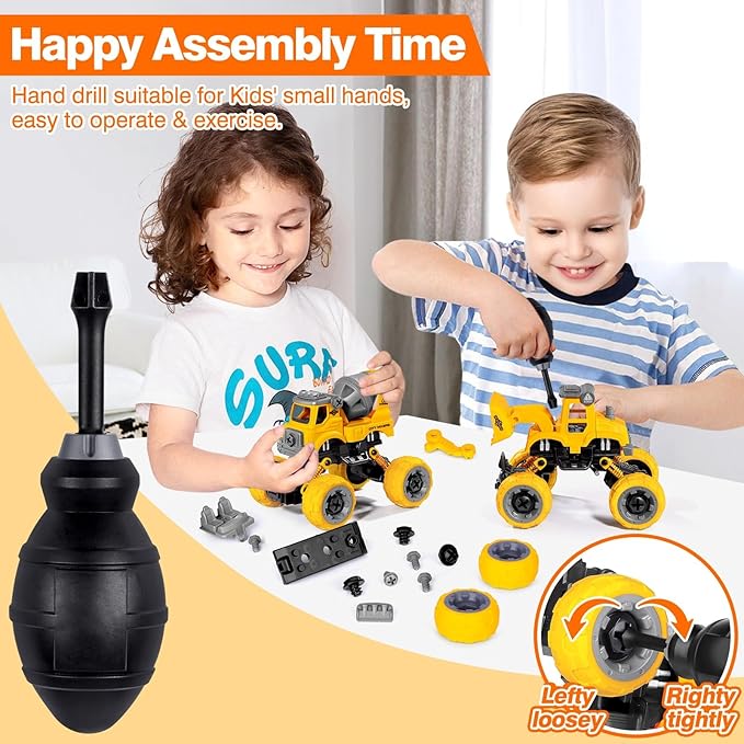 LUDILO 4PCS Take Apart Toys for 4 Year Old Boys Construction Toys - Image 3