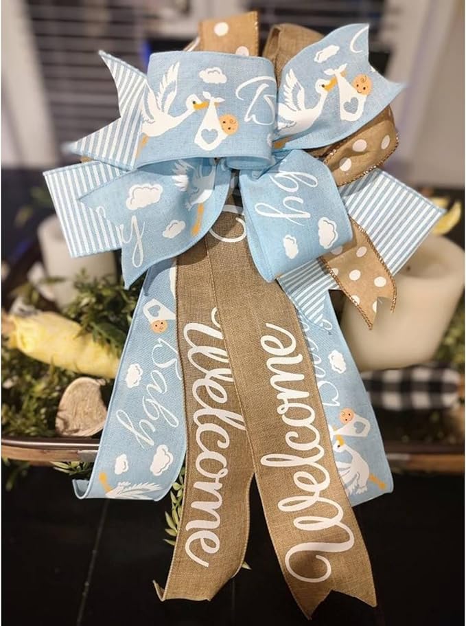 Burlap Ribbon Wired, Farmhouse Rustic Welcome Ribbon - Image 4