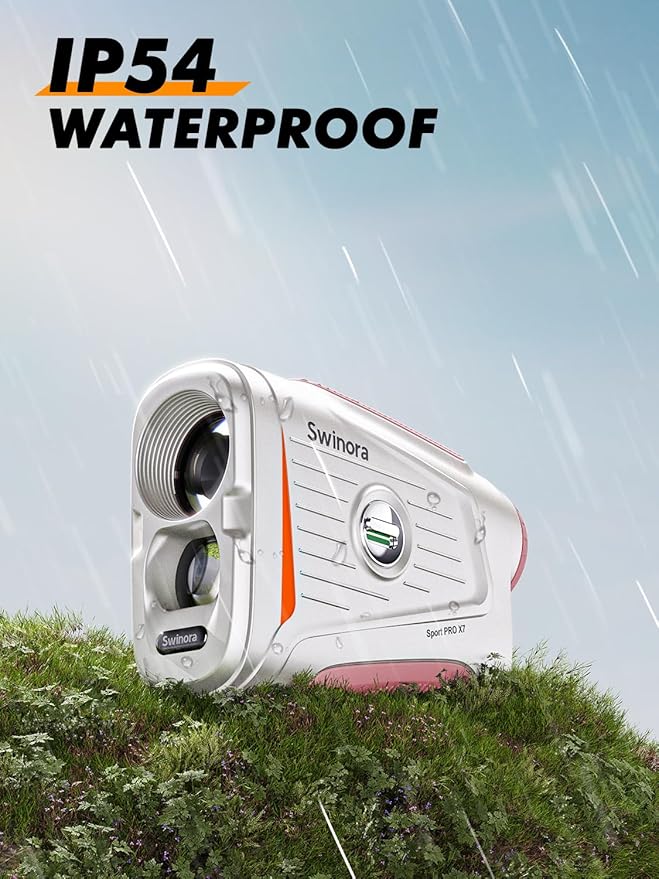 Magnetic Golf Rangefinder with Slope – 7X Magnification, 1300Y Range Finder Golf for All Levels, Fast Flag Lock Vibration, Rechargeable, Waterproof Golf Accessories for Men and Women