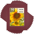 Mat Board Center, 11x14 for 8x10 Maroon Color Mats by MatBoardCenter
