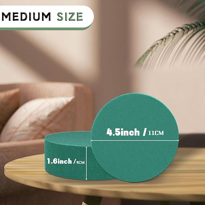 SupKing 8 Pcs Round Floral Foam 4.5" - Image 2