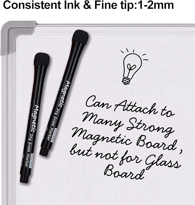 Browill Magnetic Dry Erase Markers, Dealkits Low Odor White Board Markers - Image 3