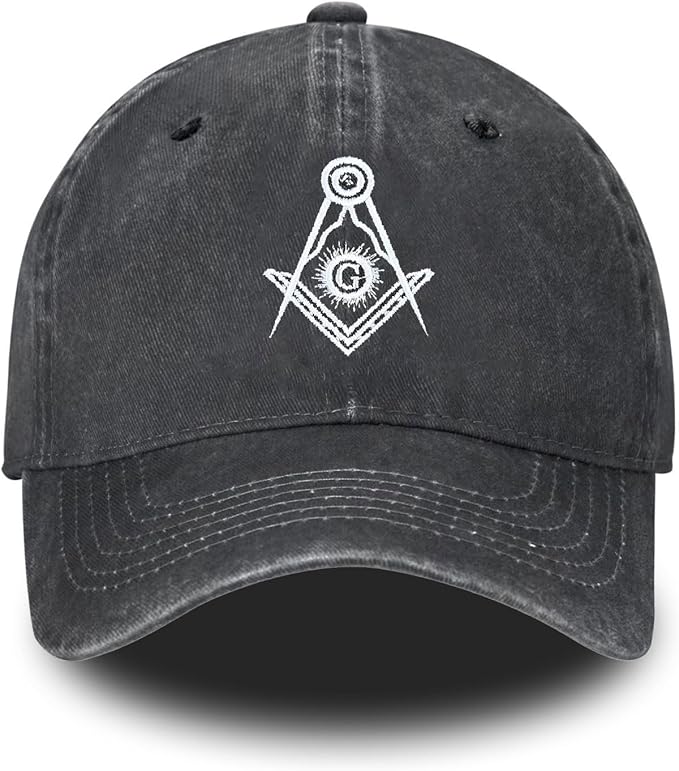 Embroidered Baseball Cap for Women Men Vintage Adjustable Washed Distressed Denim Baseball Hat