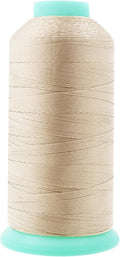 Mandala Crafts Bonded Nylon Thread Cream Heavy Duty Sewing Threads by MandalaCrafts