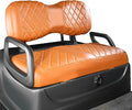 NOKINS Golf Cart Diamond Seat Covers Kit, Fit for Yamaha Drive/Drive 2 OEM Standard Front Seat Cushion, Golf Cart Vinyl Seat Cover, No Nails Required (All Brown)