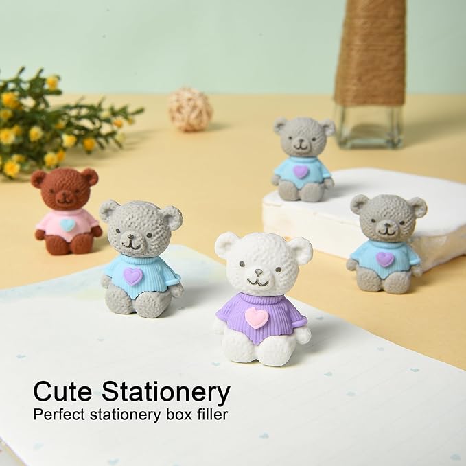 HILAZA 18Pcs Pencil Top Erasers - Image 3