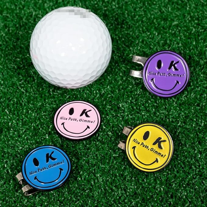 Funny & Unique Golf Ball Markers with Hat Clip – Creative Icon Designs for Golfers – Golf Accessories & Gifts