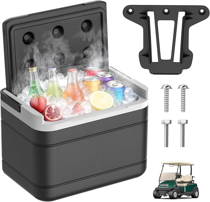 Club Car Precedent Cooler, Golf Cart Cooler with Mounting Bracket Kit Fit for Club Car Precedent/Tempo/Onward Golf Cart. Replaces OEM# 102588101, 103886801
