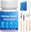 2.8 oz Glassware Etching Kit Creates Permanent Etched Patterns, Etch Starter Kit by LARICEO