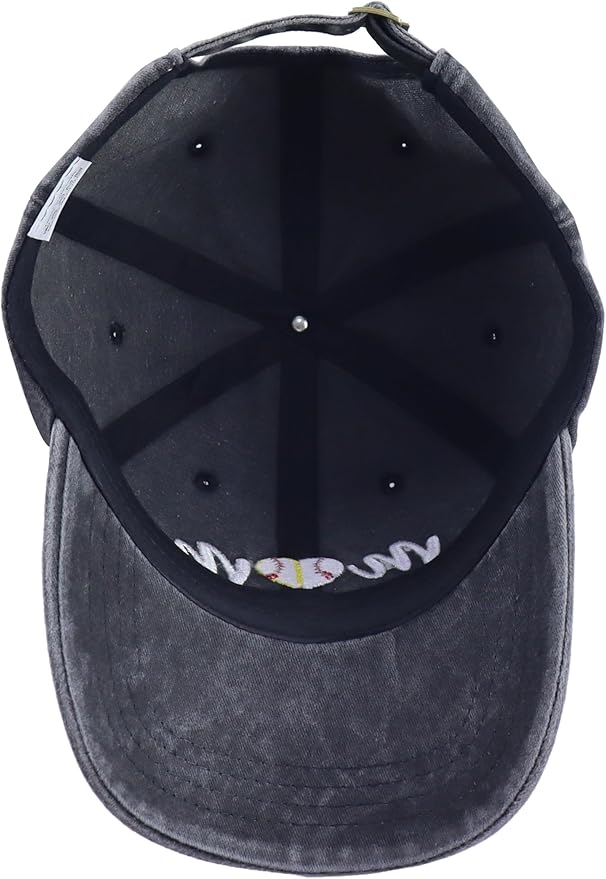 Mom Baseball Softball Half Heart Hat for Women, Funny Cotton Embroidered Soccer Football Mama Baseball Cap
