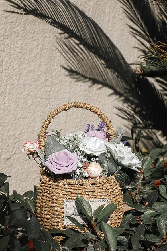 Floroom Artificial Flowers 50pcs Real Looking Lilac Foam Fake Roses - Image 4