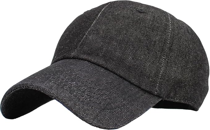 KBETHOS Classic Unisex Cotton Adjustable Low Crown Baseball Cap – Plain Dad Hat