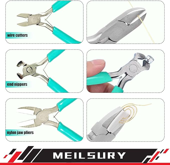 11-Piece jewelry pliers set, Jewelry-making plier tools - Image 4