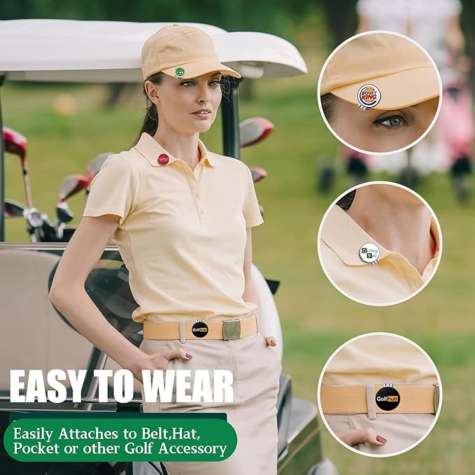 Cracker Golf Ball Marker, Premium Golf Accessories & Funny Golf Gifts for Men Women Golfers