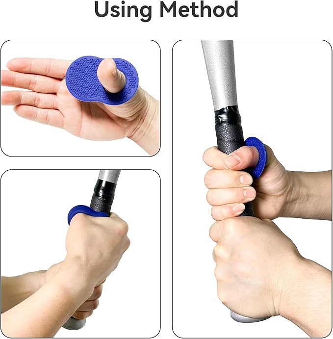 2 Pack Baseball Thumb Guard for Pro Batters, Hitter Swing Training Aid, Thumb Guard Baseball & Softball Baseball Batting Grip Baseball Accessories Baseball Training Equipment Reduce Bat Sting