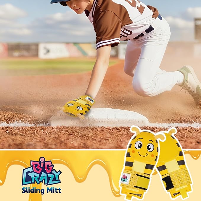 Big Crazy Sliding Mitt for Youth & Adult, Baseball Softball Sliding Mitt, Baseball Accessories and Protective Gear Flexible, Durable, Ambidextrous