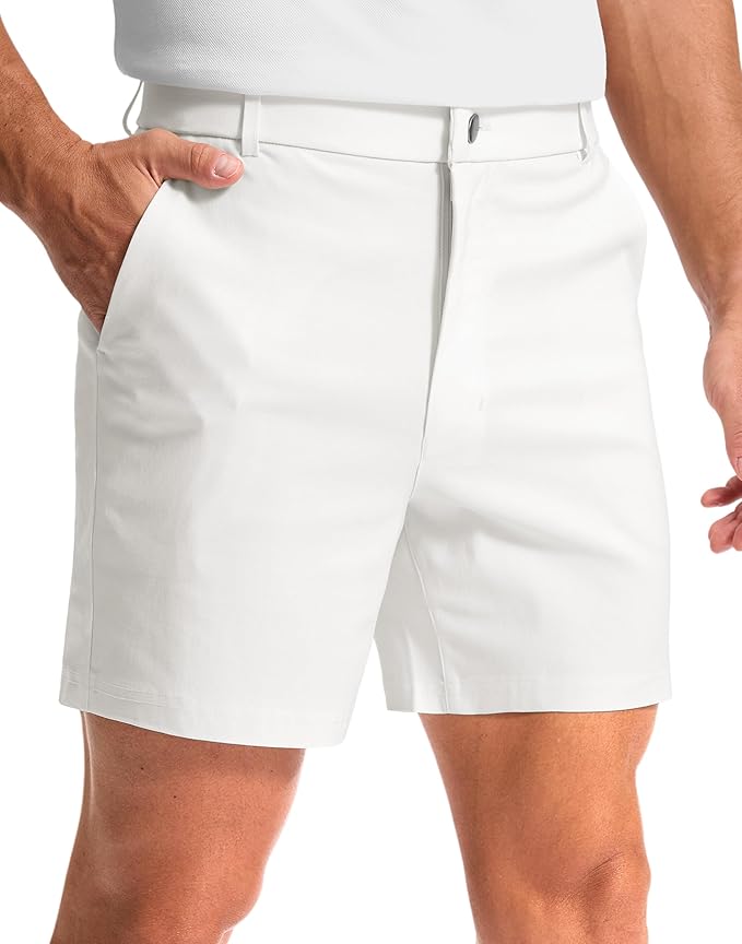 G Gradual Men's Golf Dress Shorts 5"/ 7"/ 9" Stretch Casual Work Flat Front Shorts for Men with 3 Pockets Quick Dry