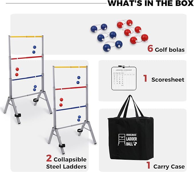 Outdoor Games Ladder Ball Set - Image 8